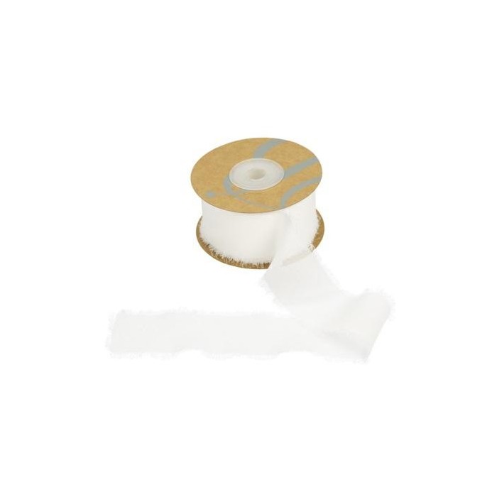 NASTRO SETA C FRANGIA MM40X15MT BIANCO